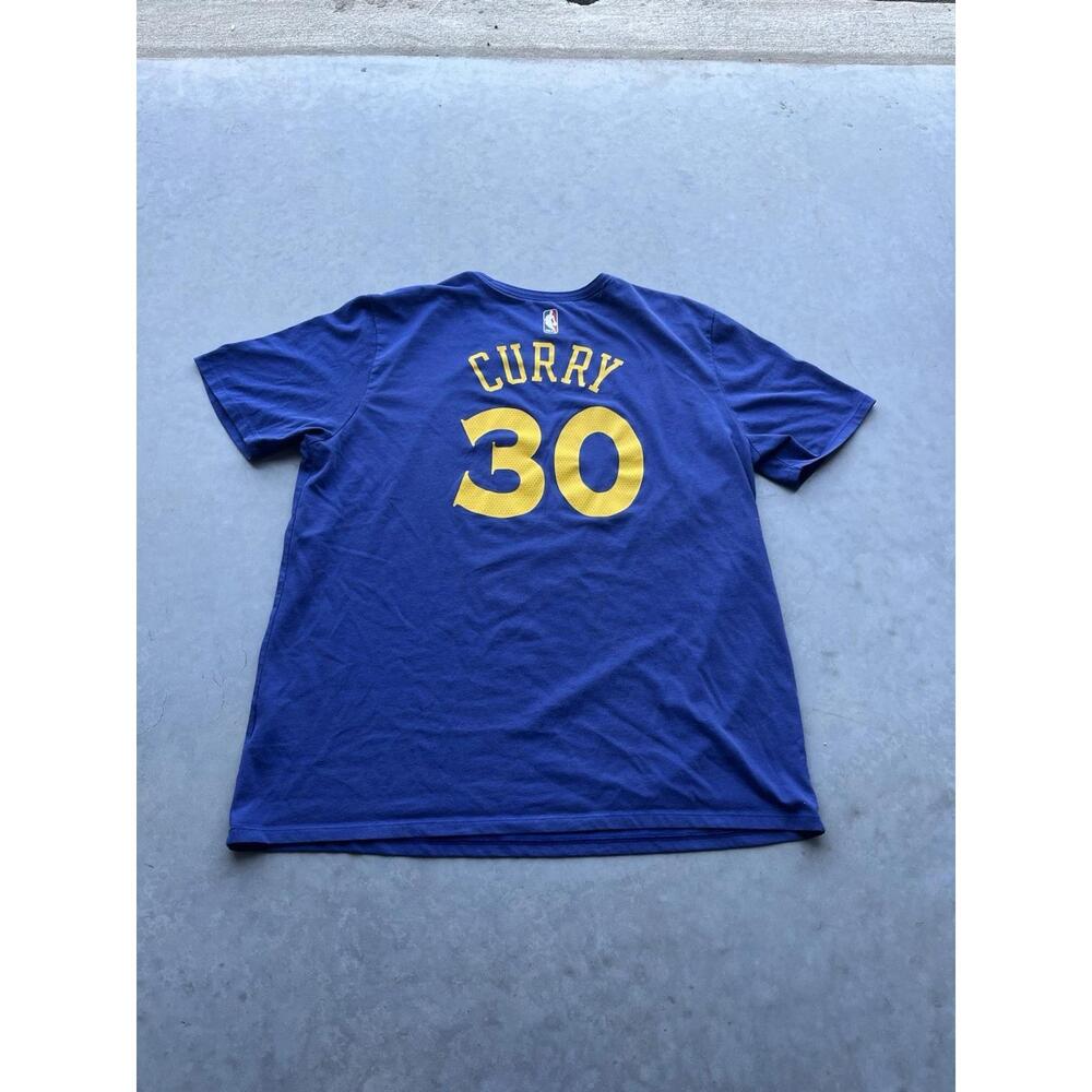 Blue Golden State Warriors Dri-Fit T-Shirt-Curry-Size